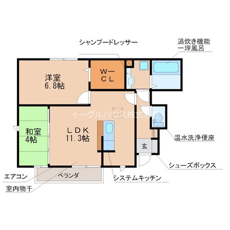 ドエル古賀弐番館の物件間取画像